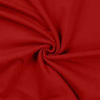 Teplákovina nepočesaná RS tmavě červená, š.150