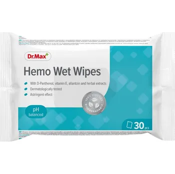 Vlhčený ubrousek Dr. Max Hemo Wet Wipes 30 ks
