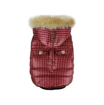 Obleček pro psa Vesta pro psy Classic Check Pretty Pet - červená varianta XL