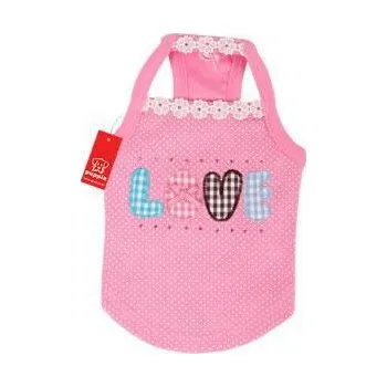 Obleček pro psa Puppia PUPPY LOVE TRIKO - růžová varianta S