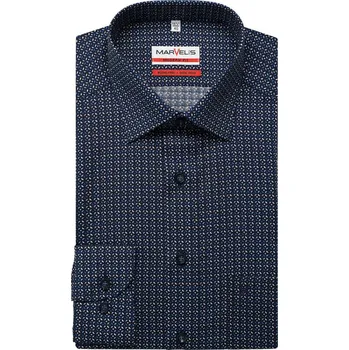 Pánská košile Marvelis Modern Fit pánská košile s prodlouženým rukávem 7250 11 69 Modrá 44