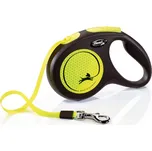 Vodítko FLEXI Neon NEW Barva: Žlutá, Velikost: XS (3m / 12kg) Samonavíjecí vodítko