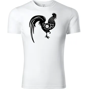 Chlapecké tričko Fenomeno Dětské tričko Kohout - bílé Velikost: 146 cm/10 let