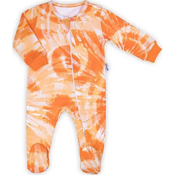 Kojenecký overall Kojenecký bavlněný overal Nicol Tomi oranžová, vel. 68 (4-6m)