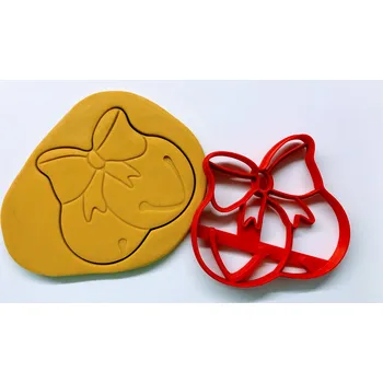 Vánoční dekorace Vánoční rolničky s mašlí vykrajovátko