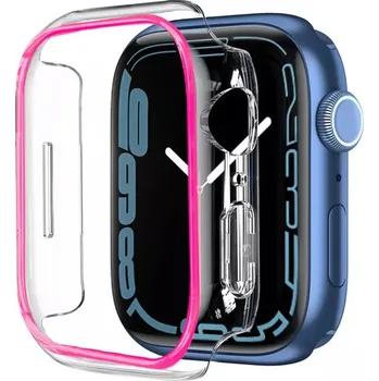 Příslušenství k chytrým hodinkám Ochranný rámeček pro Apple Watch - Svítící růžový, 40 mm