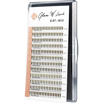 Péče o řasy a obočí BL LASHES BL GLAM-W Lash 3D D Délka řas: 12 mm