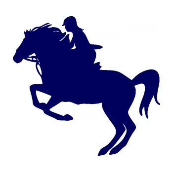 Samolepící dekorace SAMOLEPKA Kůň 091 levá skok (23 - tmavě modrá) NA AUTO, NÁLEPKA, FÓLIE, POLEP, TUNING, VLASTNÍ TEXT, TISK, AUTOSAMOLEPKY.cz, POLEPY, OBRÁZEK, LOGO, SAMOLEPKY