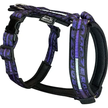 Postroj pro psa Postroj podšitý jednobarevný ROYAL (L, fialová)