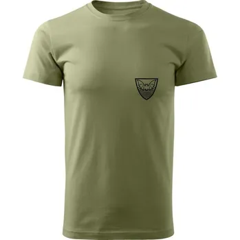 Pánská móda Tričko 53. pluk průzkumu a elektronického boje - SIMPLE - olivová