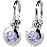 Dětské náušnice stříbrné, lavender