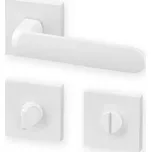 AC-T SERVIS Dveřní klika ORGANIC matný bílý lak - hranatá rozeta Provedení kliky: vč. rozety WC, Mechanizmus rozety: Kovová konstrukce