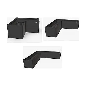 Truhlík Biohort Truhlík Belvedere MINI L 45 cm (tmavě šedá metalíza) 152 x 152 cm (7 krabic)