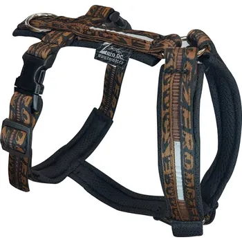 Postroj pro psa Postroj podšitý jednobarevný ROYAL (S, hnědá)