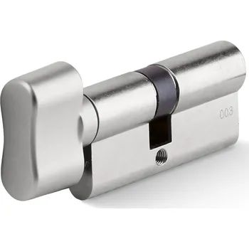 Vložka do dveří Wilka Bezpečnostní vložka třída RC3 včetně 3 klíčů - s knoflíkem Rozměr vložky (mm): 30 x	30