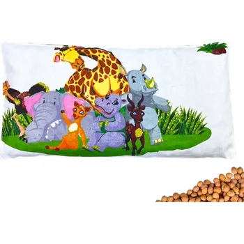 Polštář VFstyle nahřívací polštářek s třešňovými peckami 30x15 cm Zoo