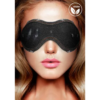 Erotická maska Ouch! Denim Eye Mask Roughend Denim Style Black