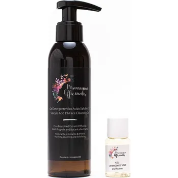 Pleťový peeling Maremma Officinalis Gel Detergente Viso | Čisticí pleťový gel s kyselinou salicylovou 1% 5 ml - vzorek