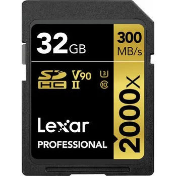 Paměťová karta Lexar Professional SDHC 32 GB Class 10 UHS-II U3 (LSD2000032G-BNNNG)