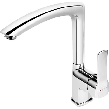 Vodovodní baterie F-Design Avanza, stojánková dřezová baterie, chrom lesklý, FD1-A04-4-11