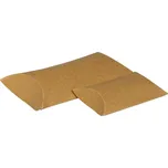 Dárková krabička čočka, pukačka 100x80x30 mm, hnědá kraftová, 12 ks