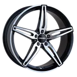 Alu disk CARMANI 15 Oskar 7.5x18, 5x112, 57.1, ET51 black polish