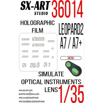 Plastikový model 1/35 Holographic film Leopard 2 A7 / A7+ (MENG)