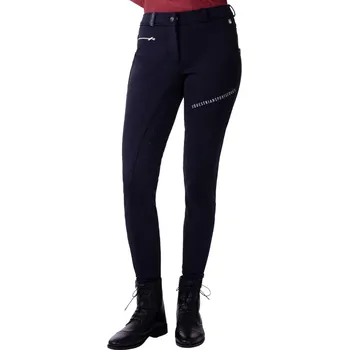 Jezdecké kalhoty QHP Rajtky Marlous QHP, s gripem, zimní, dámské, navy 46