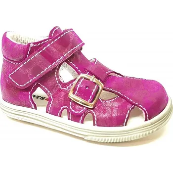 Dívčí obuv BOOTS4YOU Boots4U dětský sandál T018 potisk viola Velikost: 19