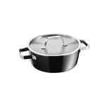 Kastrol WMF Fusiontec 22 cm 05.1532.5290 Nerezový/Černý