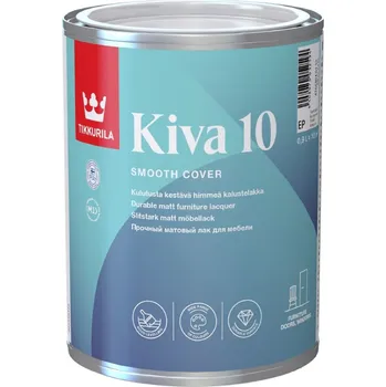 barva a nátěr na dřevo Tikkurila KIVA INTERIOR LACQUER Mat [10] 0,9L Nežloutnoucí lak odstín TVT: 3463 (Sateinen)