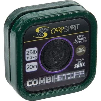 Carp Spirit Šňůrka Combi-Stiff Coated Braid Camo Green 20m Nosnost: 15lb