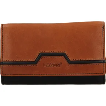 Peněženka Dámská kožená peněženka Lagen Kessea - hnědá