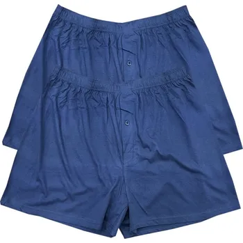 Trenýrky Lodan Pánské bavlněné trenýrky - Lordan (Balení/2 ks) Barva: Modrá, Velikost: 4XL