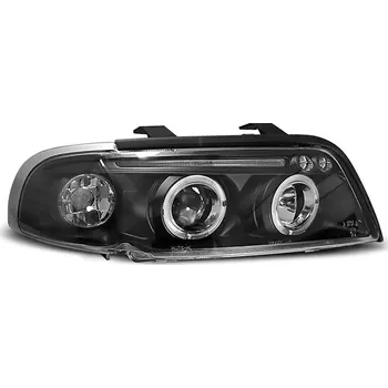 Přední světlomet TUNING-TEC Přední světla Audi A4 95-98 Angel Eyes - černé + pásek