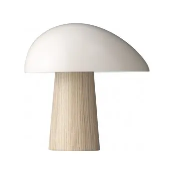 Lampička Night Owl bílá / jasan