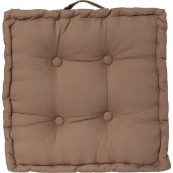 Polštář Atmosphera Sedací polštář na zem, čtvercový, 40 x 40 x 8 cm, taupe