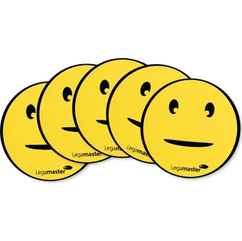 Dekorativní magnet Legamaster Magnetický symbol smajlík neutrální, 50 mm, 5 ks LEG-7123303