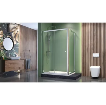 Aquatek MASTER R33 Chrom Sprchová zástěna obdélníková 120x90cm