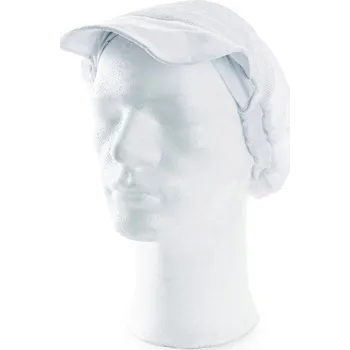 Gastro oděv Kuchařská čepice s kšiltem NELA bílá