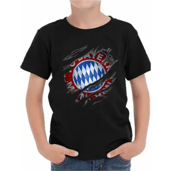 Dívčí tričko Bayern München Detské Tričko Černá 8-letý