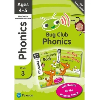 Cizí jazyk Bug Club Phonics Learn at Home Pack 3, Phonics Sets 7-9 for ages 4-5 (Six stories + Parent Guide + Activity Book) - Johnston, Rhona a Watson, Joyce a Atkins, Jill a Hughes, Monica a Lynch, Emma