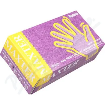 Vyšetřovací rukavice Rukavice nitrilové U-R vel.M bezprašné 100ks