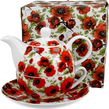 Konvice na čaj Konvička s hrnkem - PRO JEDNOHO (Tea for one) (Konvička s vlčím mákem)