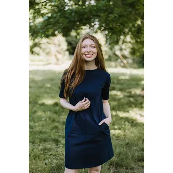 Dámské šaty Šaty Lena tmavě modré Velikost: L