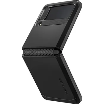 Pouzdro na mobilní telefon Spigen Tough Armor pro Samsung Galaxy Z Flip4 černé