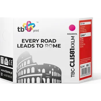 Ink. kazeta TB kompat. s Canon CLI-581XXL, TBC-CLI581XXLM M 100% new