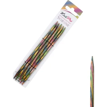 Nástroj na niť a příze KnitPro Symfonie ponožkové jehlice 15cm 4,5mm (KnitPro Symfonie Double Pointed Needles 15cm 4,5mm)