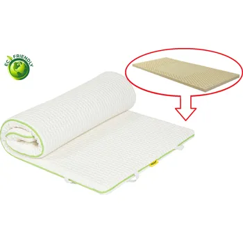 Matrace MOLMAT Vrchní matrace - LATEXOVÁ PĚNA + potah SWEET KOLA Rozměr: 200 x 100 cm výška: 6 cm; tuhost: střed [3 z 5]