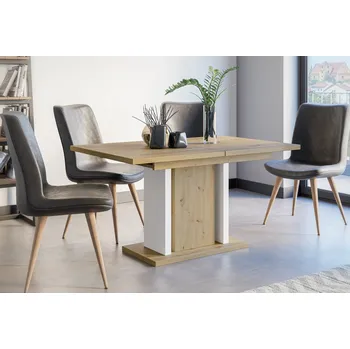 Jídelní stůl Jídelní rozkládací stůl JANGA artisan/bílá